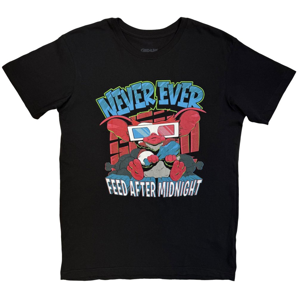 Gremlins - Never Ever Feed After Midnight Tshirt Homme - Noir